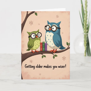 Carte d'anniversaire des oiseaux livresques