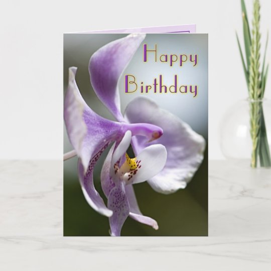 Carte D Anniversaire Des Orchidees Zazzle Fr