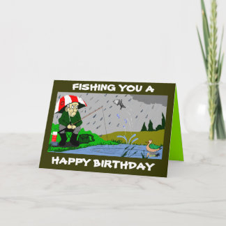 CARTE D'ANNIVERSAIRE DES PÊCHEURS