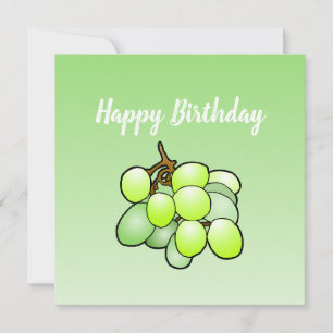 Carte d'anniversaire des raisins