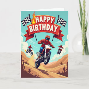 Carte d'anniversaire Desert Jump