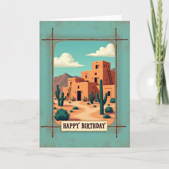 Carte d'anniversaire Desert Vista (Devant)