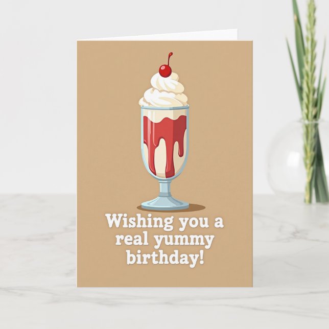 Carte d'anniversaire Dessert Parfait (Devant)