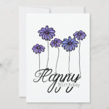 Carte d'anniversaire dessinée à la main avec ballo