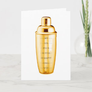 Carte d'anniversaire d'étalon or