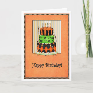 Carte d'anniversaire d'Halloween