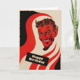 Carte d'anniversaire diabolique