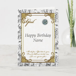 Carte d'anniversaire Diamond d'avril