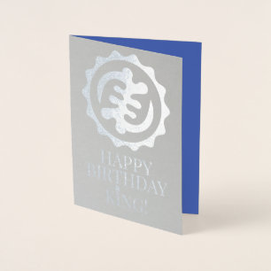 Carte d'anniversaire "Dieu est roi"