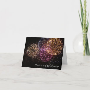Carte d'anniversaire digne d'un feu d'artifice
