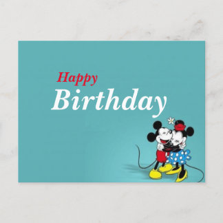 carte d'anniversaire Disney