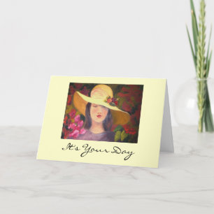 Carte d'anniversaire Diva sophistiquée