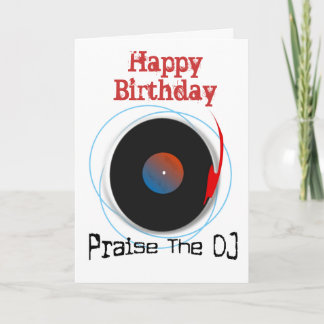 Carte d'anniversaire DJ
