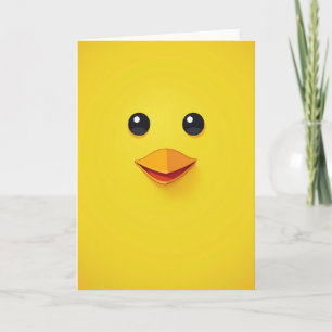 Carte d'anniversaire d'oiseau stylisé lumineuse