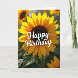 Carte d'anniversaire dorée douce