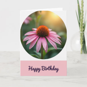 Carte d'anniversaire dorée radieuse