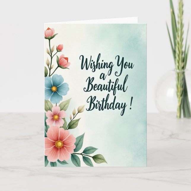 Carte d'anniversaire douce (Devant)