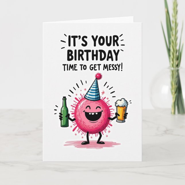 Carte d'anniversaire douce (Devant)