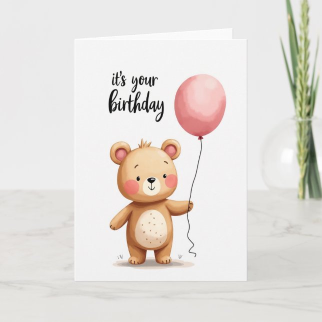 Carte d'anniversaire Douce Forêt (Devant)