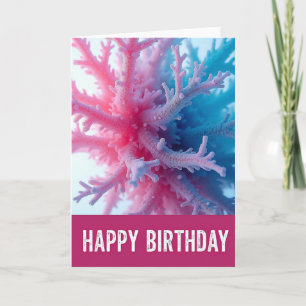 Carte d'anniversaire douce fuchsia