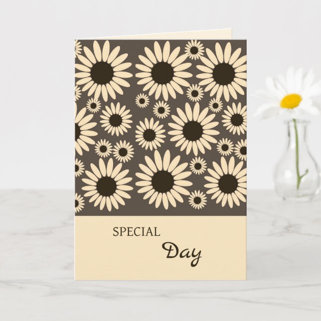 Carte d'anniversaire Douce Impératrice Marron (Petite plante)