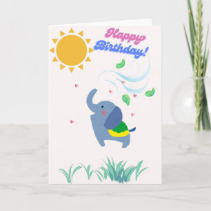 Carte d'anniversaire douce Joyeux Anniversaire ave