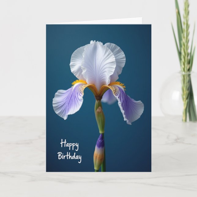 Carte d'anniversaire douce lavande (Devant)