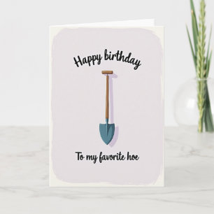 Carte d'anniversaire d'outil de jardin