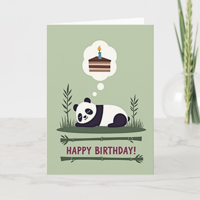 Carte d'anniversaire Doux Sommeil (Devant)