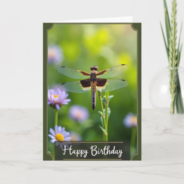 Carte d'anniversaire Dragonfly Wing (Devant)