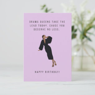 Carte d'anniversaire Drama Queens