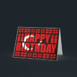 Carte d'anniversaire Drapeau Turquie<br><div class="desc">Le dessin de cette carte d'anniversaire du drapeau du monde inclut les mots 'Joyeux anniversaire' mis en évidence depuis le drapeau de la Turquie. Envoyez des salutations turques spéciales à des amis qui apprécieront le geste international. © 2011 FlagAndMap | conception de l'indicateur</div>