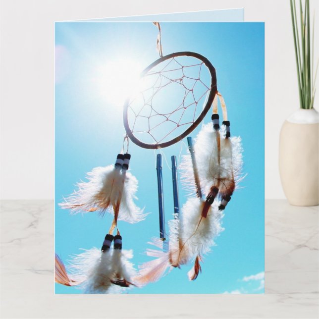 CARTE D'ANNIVERSAIRE DREAM CATCHER (Devant)