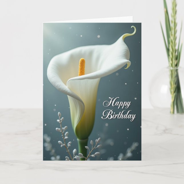 Carte d'anniversaire Dreamy Birthday Sparkle Bloom (Devant)