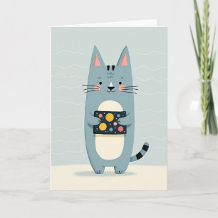 Carte d'anniversaire Dreamy Cat Art