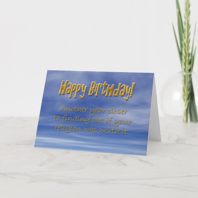 Carte d'anniversaire drôle (Devant)