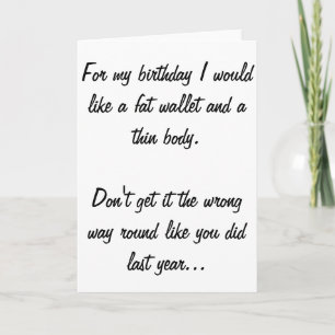 Carte d'anniversaire drôle