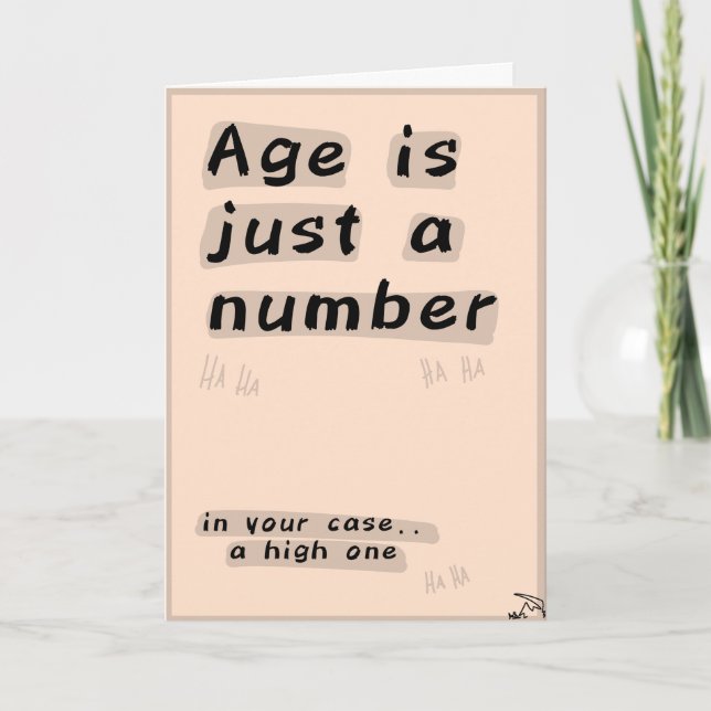 Carte d'anniversaire drôle (Devant)