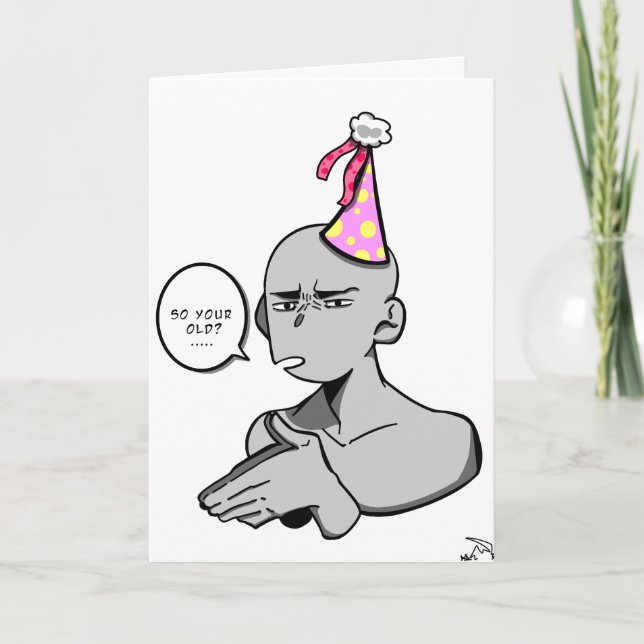 Carte d'anniversaire drôle (Devant)