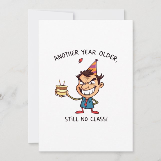 Carte d'anniversaire drôle (Devant)