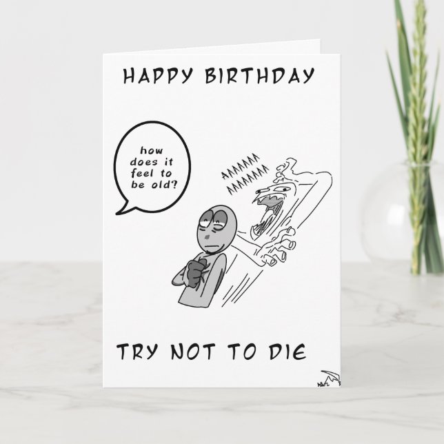 Carte d'anniversaire drôle (Devant)