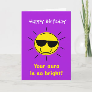 Carte d'anniversaire drôle Aura Slang Gen Alpha