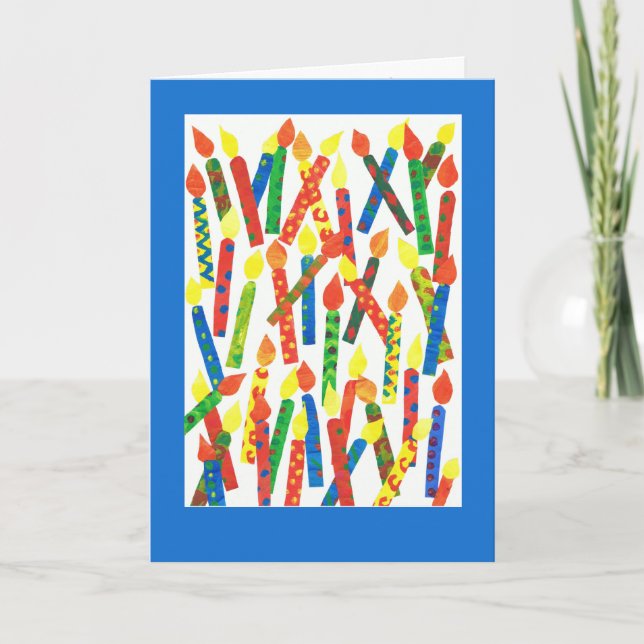 Carte d'anniversaire drôle avec bougies (Devant)