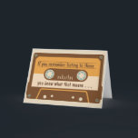 Carte d'anniversaire drôle avec cassette "Over the<br><div class="desc">Vous cherchez une carte d'anniversaire pour cet amateur de musique old school qui est officiellement over the hill ? Cette carte de vœux en forme de cassette audio est parfaite. Avec son message drôle et son illustration de cassette, c'est idéal pour les fans de musique old school. Mieux encore, le...</div>