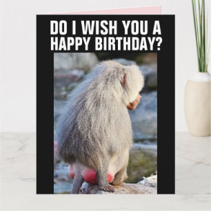 CARTE D'ANNIVERSAIRE DRÔLE AVEC LE DERRIÈRE D'UN B