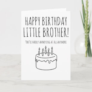 Humoristique De Frere Cartes D Anniversaire Zazzle
