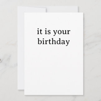 Carte d'anniversaire drôle - C'est votre anniversa