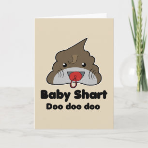 Carte d'anniversaire drôle de bébé requin parodie