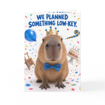 Carte d'anniversaire drôle de Capybara | Humo d'an
