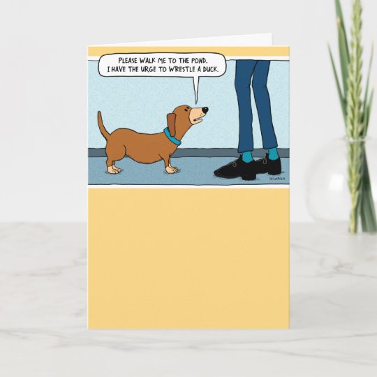 Carte D Anniversaire Drole De Chien De Saucisse Zazzle Fr